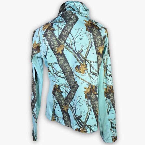 Energy Zone Blue Camo Quarter Zip Pullover W Sz L - Picture 2 of 11